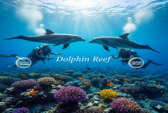 Dolphin reef dive site Hurghada